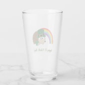 Cute Hedégel Leprechaun St. Patrick's Day Glas (Achterkant)