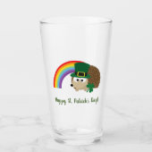Cute Hedégel Leprechaun St. Patrick's Day Glas (Voorkant)