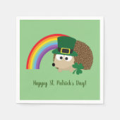 Cute Hedégel Leprechaun St. Patrick's Day Servet (Voorkant)