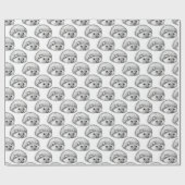 Cute hedégel Matte Wrapping Paper, 30 x 6 ft Cadeaupapier (Vlak)
