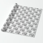 Cute hedégel Matte Wrapping Paper, 30 x 6 ft Cadeaupapier (Uitgerold)