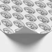 Cute hedégel Matte Wrapping Paper, 30 x 6 ft Cadeaupapier (Hoek)