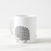 Cute Hedegel Mok Fun Hedegel grafische Mok voor ha (Voorkant links)