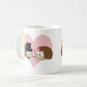 Cute Hedegel-paar Koffiemok (Voorkant links)