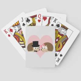 Cute Hedegel-paar Speelkaarten