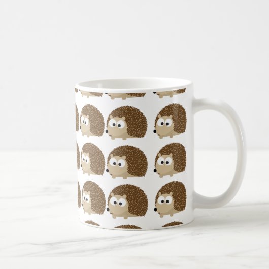 Cute Hedegel patroon Koffiemok (Rechts)