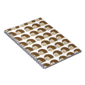 Cute Hedegel patroon Notitieboek (Rechterzijde)