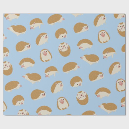 Cute Hedegel Pattern Cadeaupapier (Vlak)