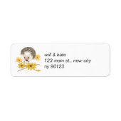 Cute Hedegel Return Address Labels (Voorkant)