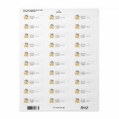 Cute Hedegel Return Address Labels (Full Sheet)