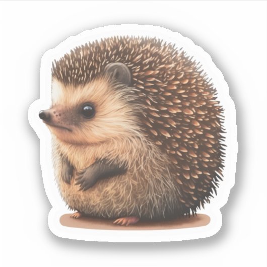 Cute Hedégel Sticker (Voorkant)