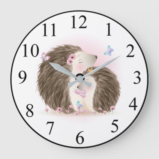 Cute Hedégels Grote Klok (Voorkant)