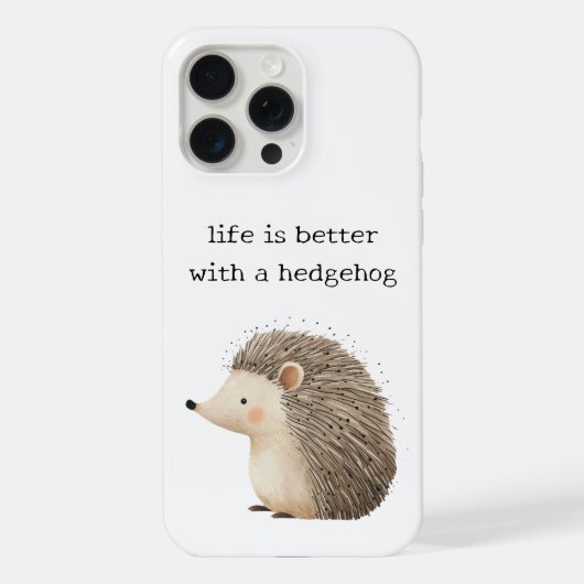 Cute Hedégels iPhone Hoesje (Achterkant)