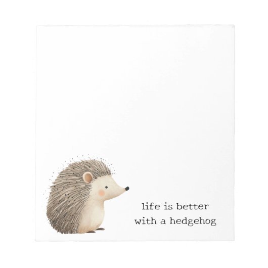 Cute Hedégels Notitieblok (Voorkant)