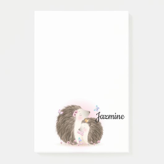 Cute Hedégels Post-it® Notes (Voorkant)