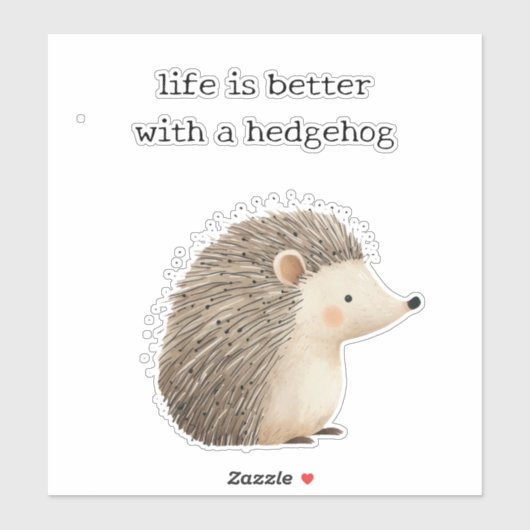 Cute Hedégels Sticker (Vel)