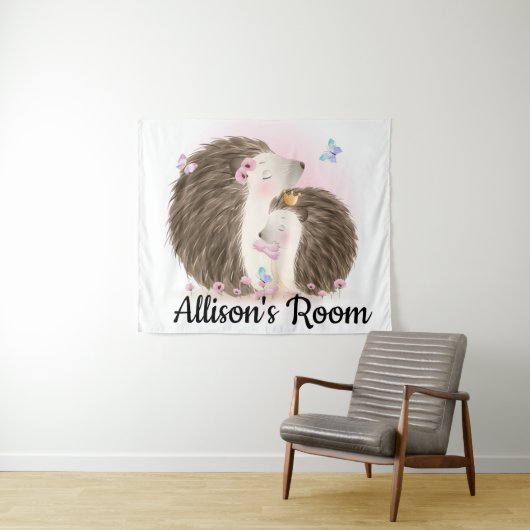 Cute Hedégels Wandkleed (In Situ (horizontaal))