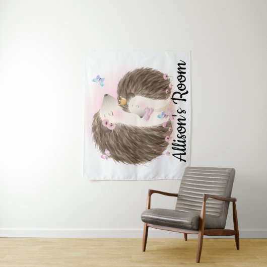 Cute Hedégels Wandkleed (In situ)