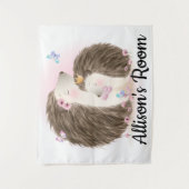 Cute Hedégels Wandkleed (Voorkant)