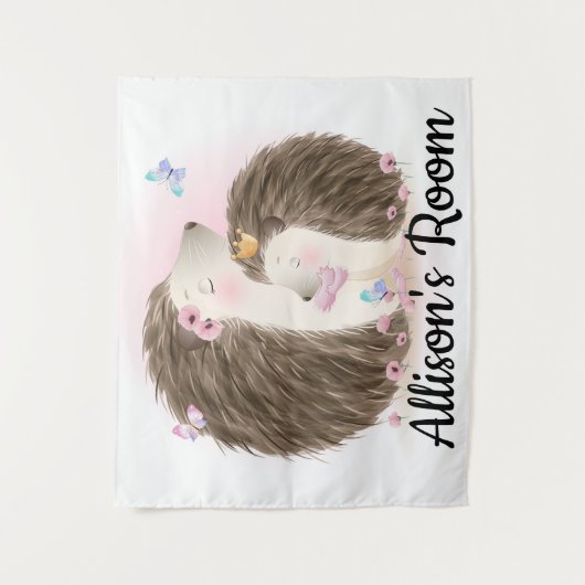 Cute Hedégels Wandkleed (Voorkant)