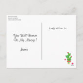 Cute Hedegg's Valentijn| Cactus Je bent perfect Feestdagenkaart (Achterkant)