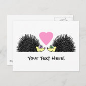 Cute hedégs in Love Briefkaart (Voorkant / Achterkant)