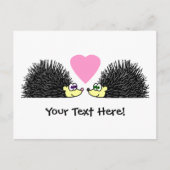 Cute hedégs in Love Briefkaart (Voorkant)
