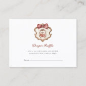 Cute Hedgehog Baby Shower Diaper Raffle  Informatiekaartje (Voorkant)