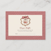 Cute Hedgehog Baby Shower Diaper Raffle Informatiekaartje (Voorkant)