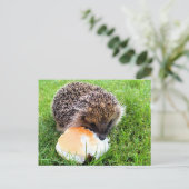 CUTE HEDGEHOG BRIEFKAART (Staand voorkant)