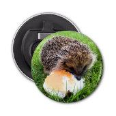 CUTE HEDGEHOG BUTTON FLESOPENER (Voorkant)