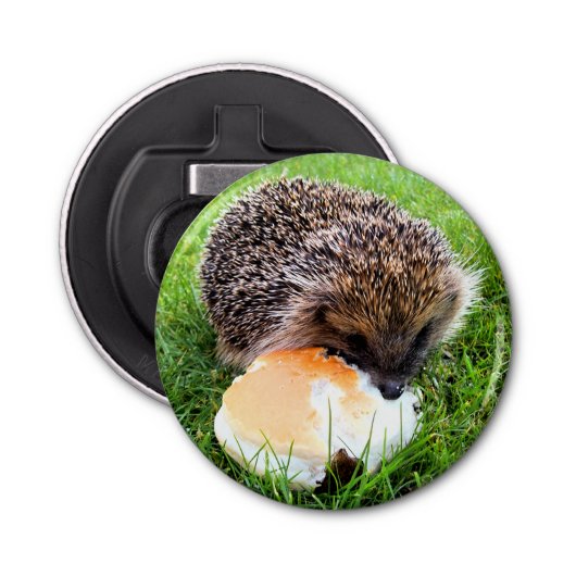 CUTE HEDGEHOG BUTTON FLESOPENER (Voorkant)