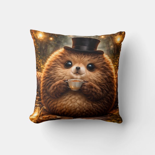 Cute Hedgehog Cozy Pillow Gift Home Decor Kussen (Voorkant)