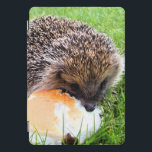 CUTE HEDGEHOG iPad PRO COVER<br><div class="desc">Een schattige kleine egel die geniet van een nogal grote maaltijd!</div>