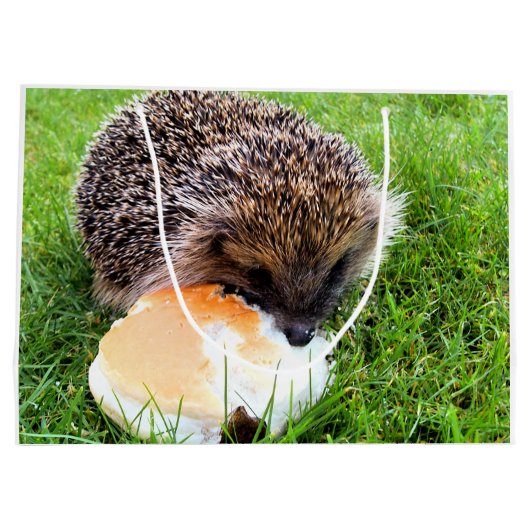 CUTE HEDGEHOG LARGE CADEAUTASJE (Achterkant)