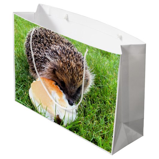 CUTE HEDGEHOG LARGE CADEAUTASJE (Achterkant Gekanteld)