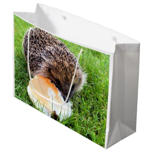 CUTE HEDGEHOG LARGE CADEAUTASJE (Voorkant Gekanteld)