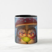 Cute Hedgehog Mushroom Woodland Coffee Mug Mok (Midden)