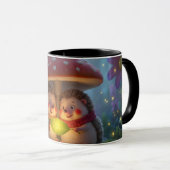 Cute Hedgehog Mushroom Woodland Coffee Mug Mok (Voorkant rechts)