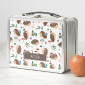 Cute Hedgehog Mushroom Woodland Forest Animal Kids (In situ)