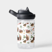 Cute Hedgehog Mushroom Woodland Forest Animal Kids Waterfles (Rechts)