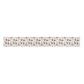 Cute Hedgehog Mushrooms Woodland Forest Animal Grosgrain Lint (Voorkant)