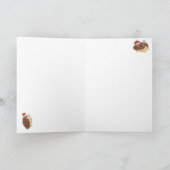 Cute Hedgehog Mushrooms Woodland Forest Animal Kaart (Binnen)