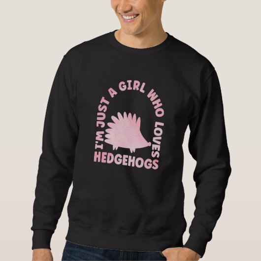 Cute Hedgehog Outfit for Hedgehog Lovers Apparel W Trui (Voorkant)