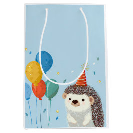 Cute Hedgehog Party Favor Gift Bags Medium Cadeauzakje