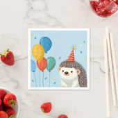 Cute Hedgehog Party Paper  Servet (Insitu)