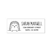 Cute Hedgehog Return Address Rubberstempel (Afrduk)