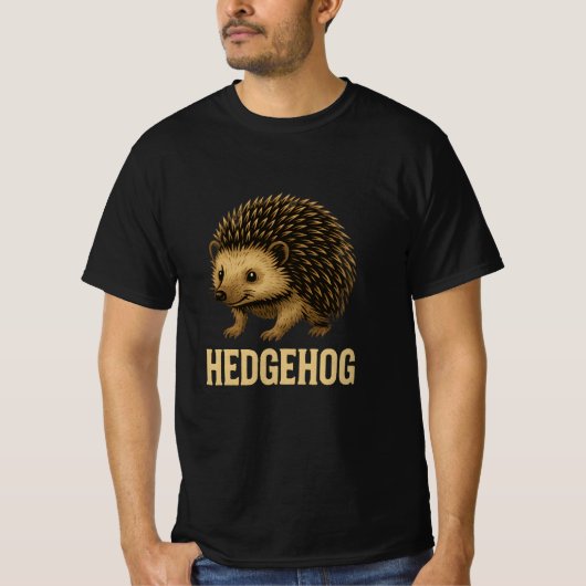 Cute Hedgehog T-shirt (Voorkant)
