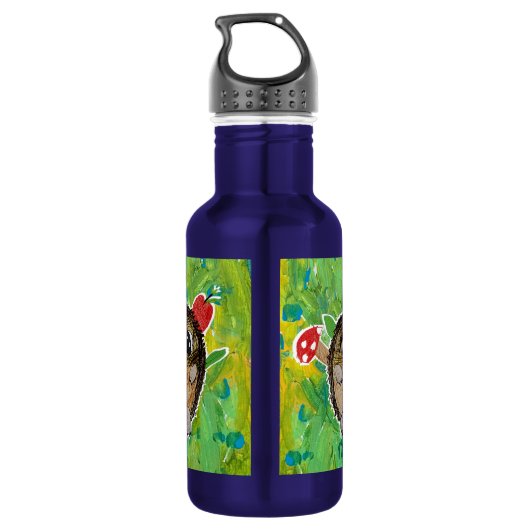 Cute Hedgehog Waterfles (Achterkant)