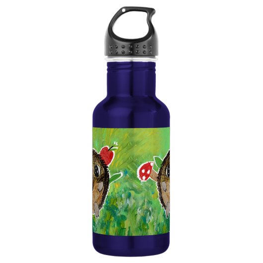 Cute Hedgehog Waterfles (Voorkant)